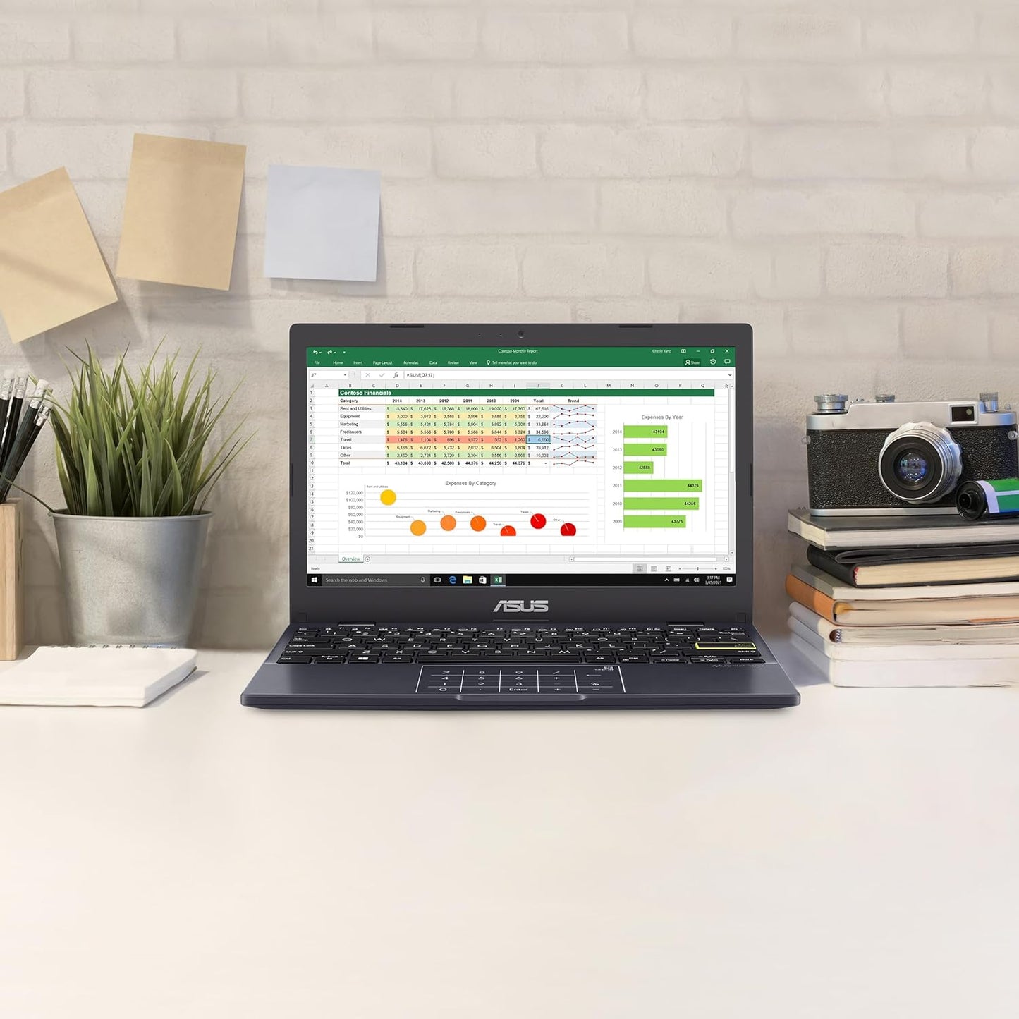 ASUS Vivobook Go 11.6” HD Slim Laptop, Intel Dual Core N4500, Intel Graphics, 4GB, 128GB, Windows 11 Home, Sonicmaster, Ergosense, Black, L210KA-ES04