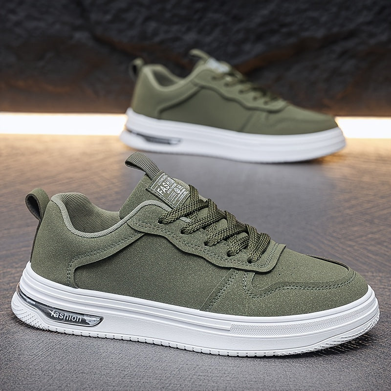 Men's Vintage-Inspired Casual Footwear - Breathable, Non-Slip Sole Low-Top Skate Shoes for All Seasons