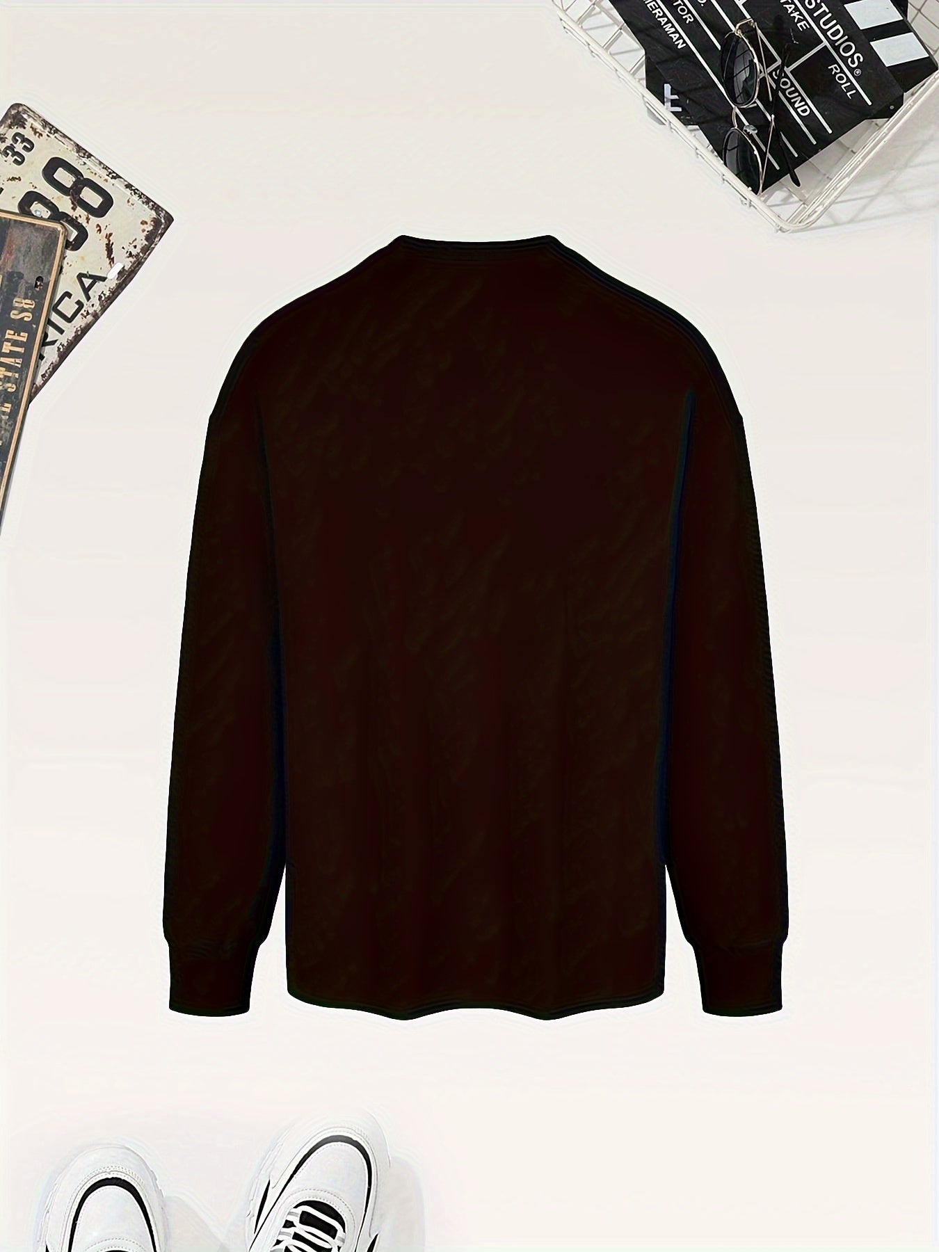 KUQIQIBOY Boys' Casual Long Sleeve T-Shirt with Letter Print - Stretchy Polyester Blend, Machine Washable, Round Neck - Perfect for Fall/Winter, KUQIQIBOY