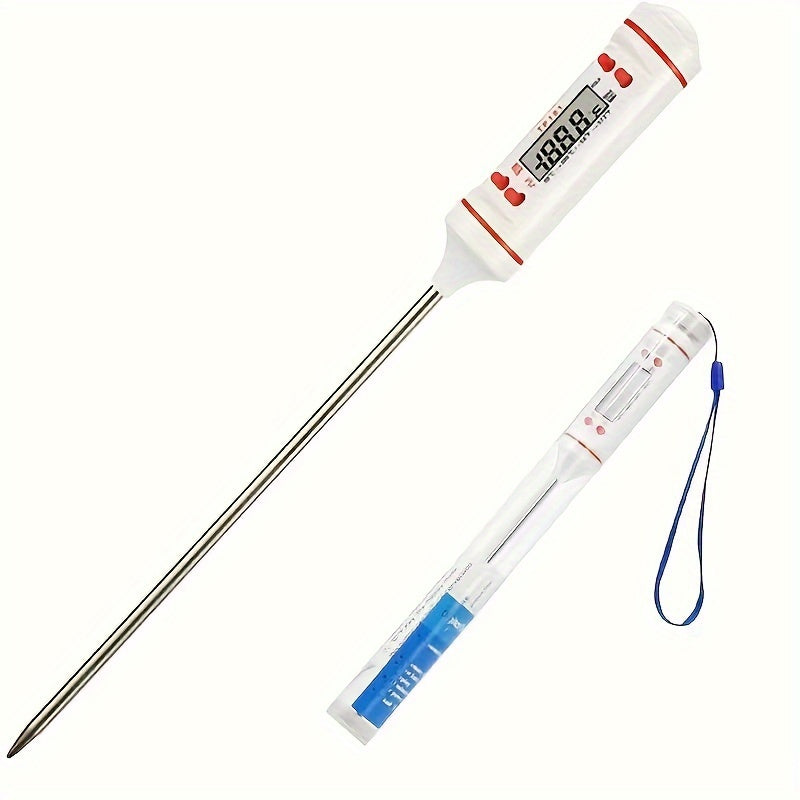 1pc Meat Food Instant Read BBQ Garden Kitchen Outdoor Camping Cooking Barbecue Digital Thermometer Used for Milk Heating Candy Baking Grilling and Other Kitchen Gadgets