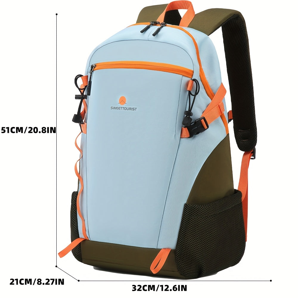 SWEET TOURIST Men'S Lightweight Hiking Backpack - Durable Oxford Fabric, Large Capacity, Adjustable Straps, Multiple Compartments for Outdoor Travel, Sports Casual Use, Hiking Gear, Sturdy Construction