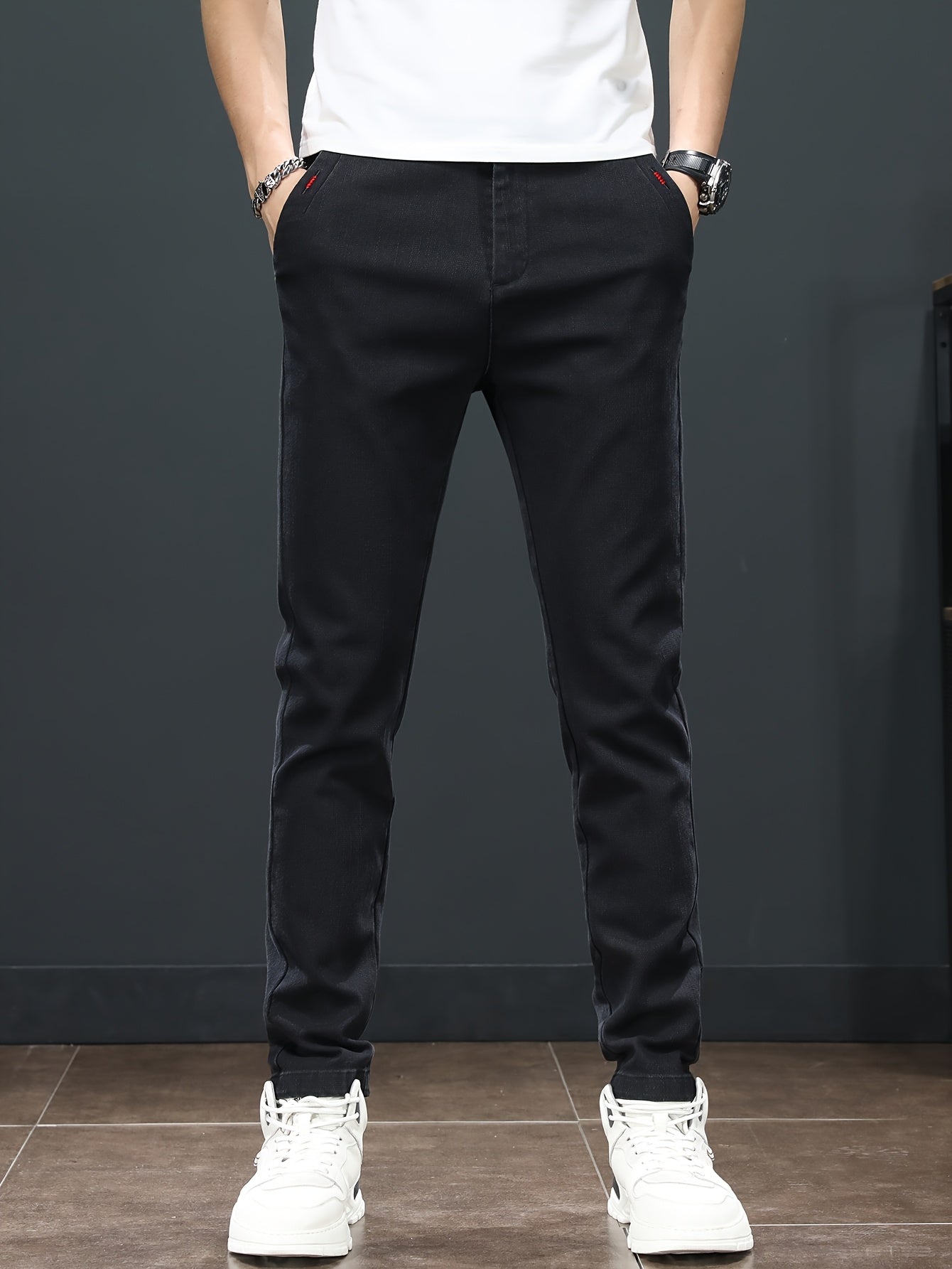Men'S Spring Casual Trousers, Lightweight Business Outdoor Straight-Leg Pants, Versatile And Stylish for Spring And Autumn, Suitable for Sports And Formal Occasions.