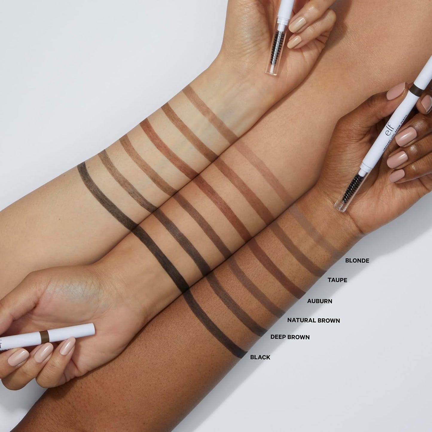 E.L.F. Instant Lift Brow Pencil, Dual-Sided, Precise, Fine Tip, Shapes, Defines, Fills Brows, Contours, Combs, Tames, Neutral Brown, 0.006 Oz