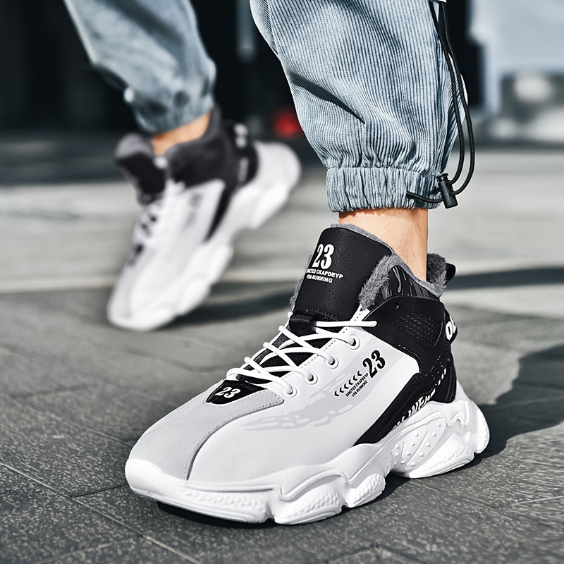 Men's Fashion Flannel-Lined Snow Sports Shoes