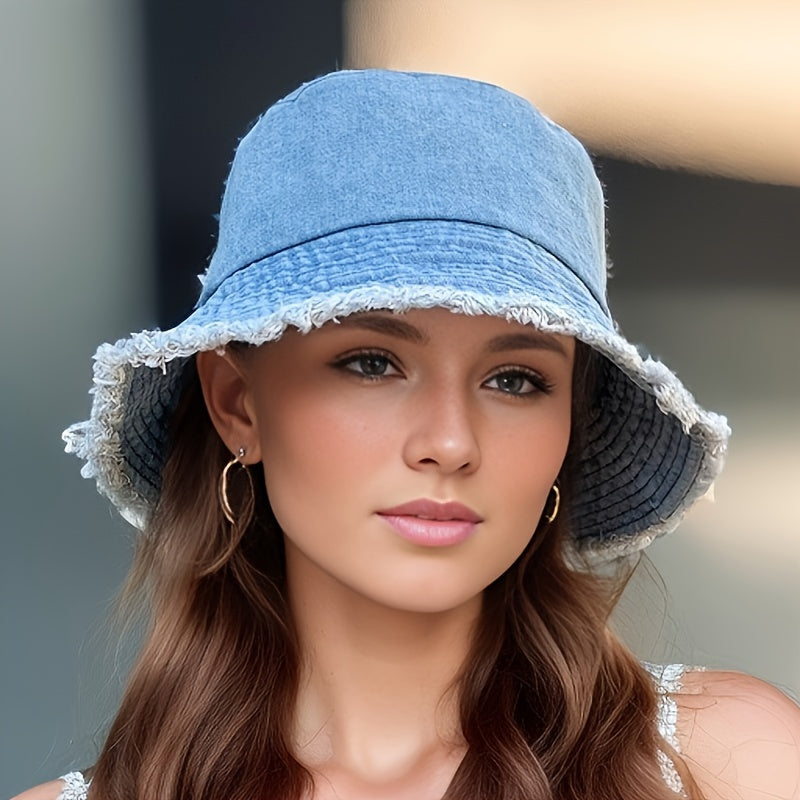 1pc 2024 New Spring/Summer Fisherman Hat, Sun Hat, Casual And Fashionable, Suitable for Travel, Protects Against Uv Rays