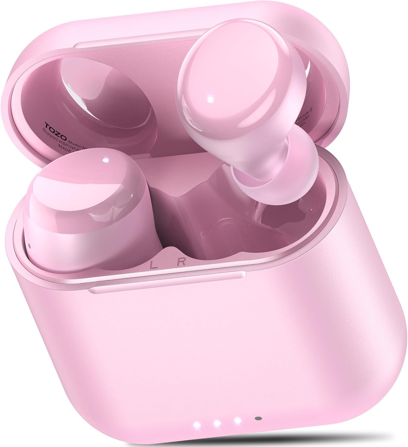 TOZO T6 True Wireless Earbuds Bluetooth 5.3 Headphones 45H Long Playtime, Wireless Charging Case, IPX8 Waterproof Stereo Earphones, Built-In Mic Calls, Headset Premium Deep Bass 32 Preset Eqs via APP