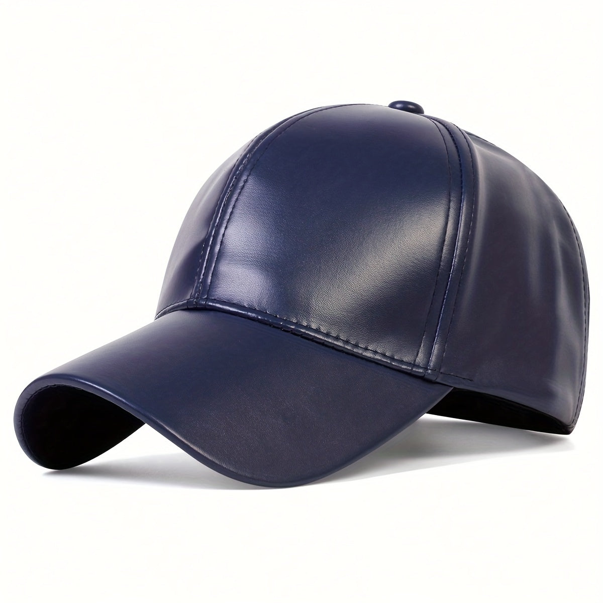 Women's PU Leather Baseball Cap, Adjustable Sun Protection Casual Hat for Spring/Summer Travel and Beach Parties, Movie Theme, Woven Craftsmanship, Buckle Closure, Inelastic Fit, Hats for Summer