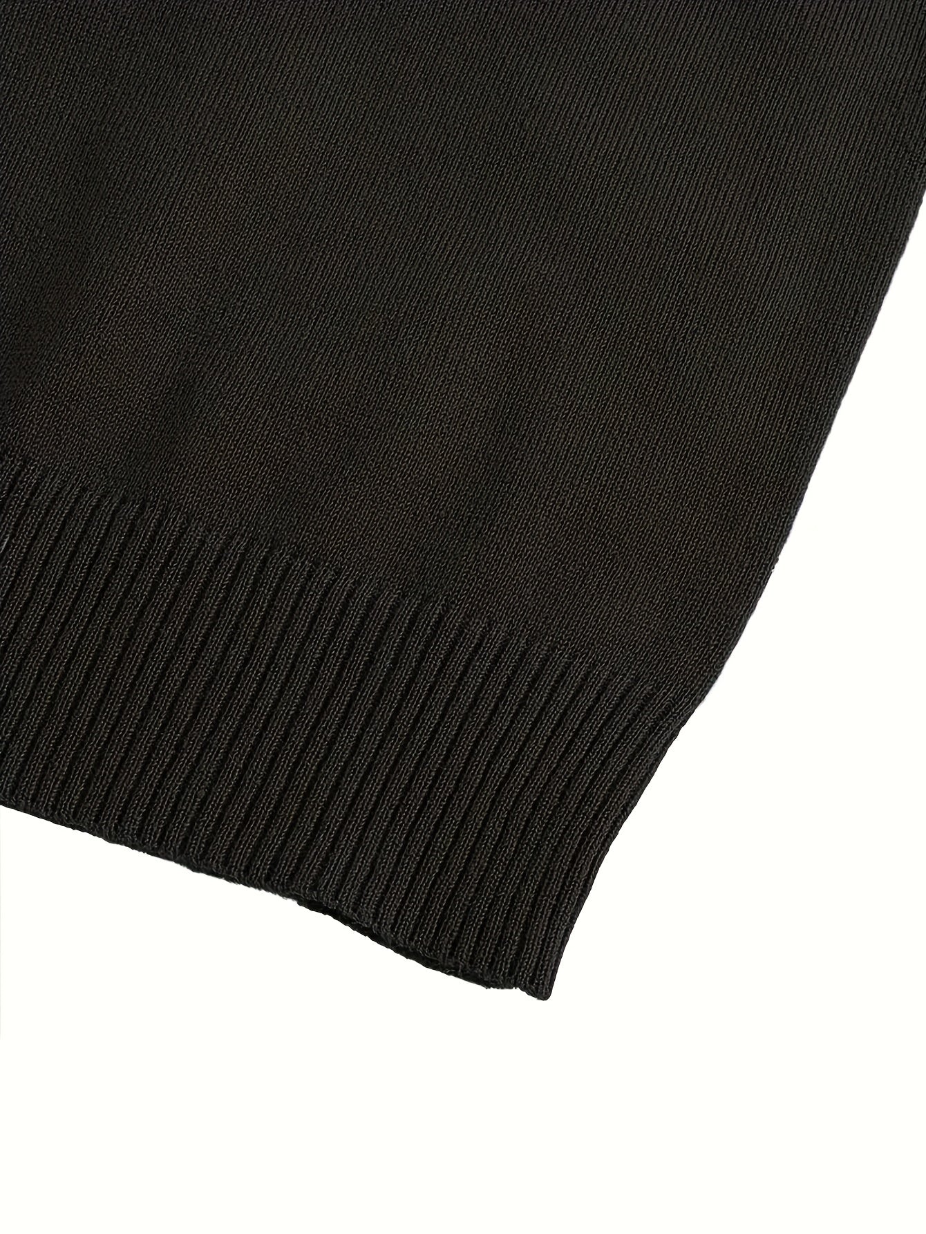 2023 New Cross-border Autumn and Winter Men's Round Neck Random Print Round Neck Knitted Sweater