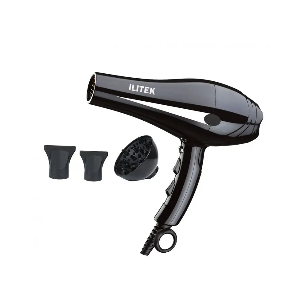 ILITEK Hair Dryer 2200W with Diffuser & Two Speed Settings