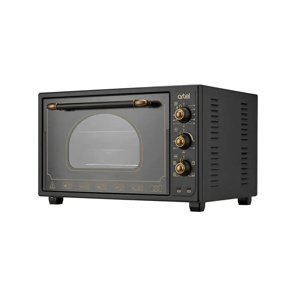 ARTEL Retro Black Electric Oven with Convection 1450W