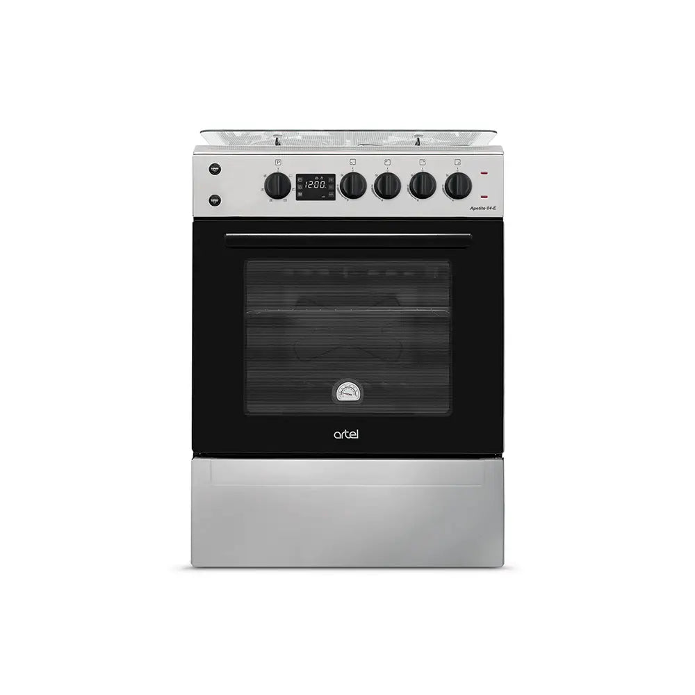 ARTEL APETITO 04-E Grey 4-Burner Gas Stove with Cast Iron Grates