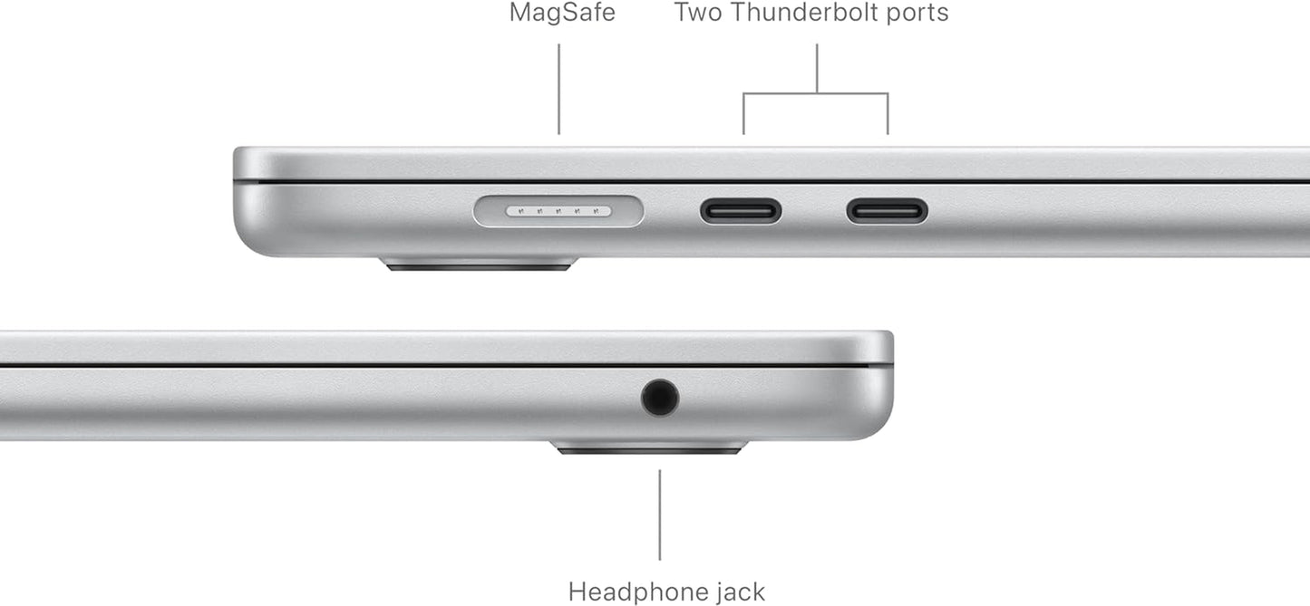 Apple 2024 Macbook Air 15-Inch Laptop with M3 Chip: Built for Apple Intelligence, 15.3-Inch Liquid Retina Display, 8GB Unified Memory, 256GB SSD Storage, Backlit Keyboard, Touch ID; Silver