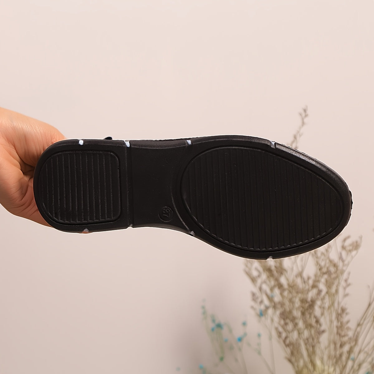 Women's Slip-On Sneakers - Lightweight Knit Upper, Breathable Design, Comfortable Casual Shoes with Strap, Black Golden Accents, Round Toe for All-Day Wear, Sporty Sneakers Round Toe Shoes Flexible Sole, Ladies Sneakers
