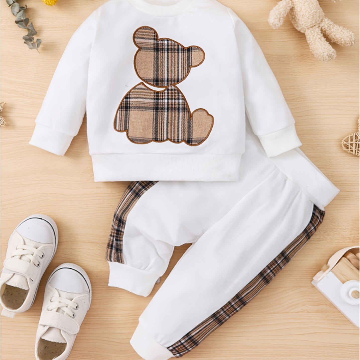 Toddler Baby Boy Clothes Outdoor Set Long Sleeve Sweatshirt Top Casual Pants Fall Winter Outfit Sweatsuit
