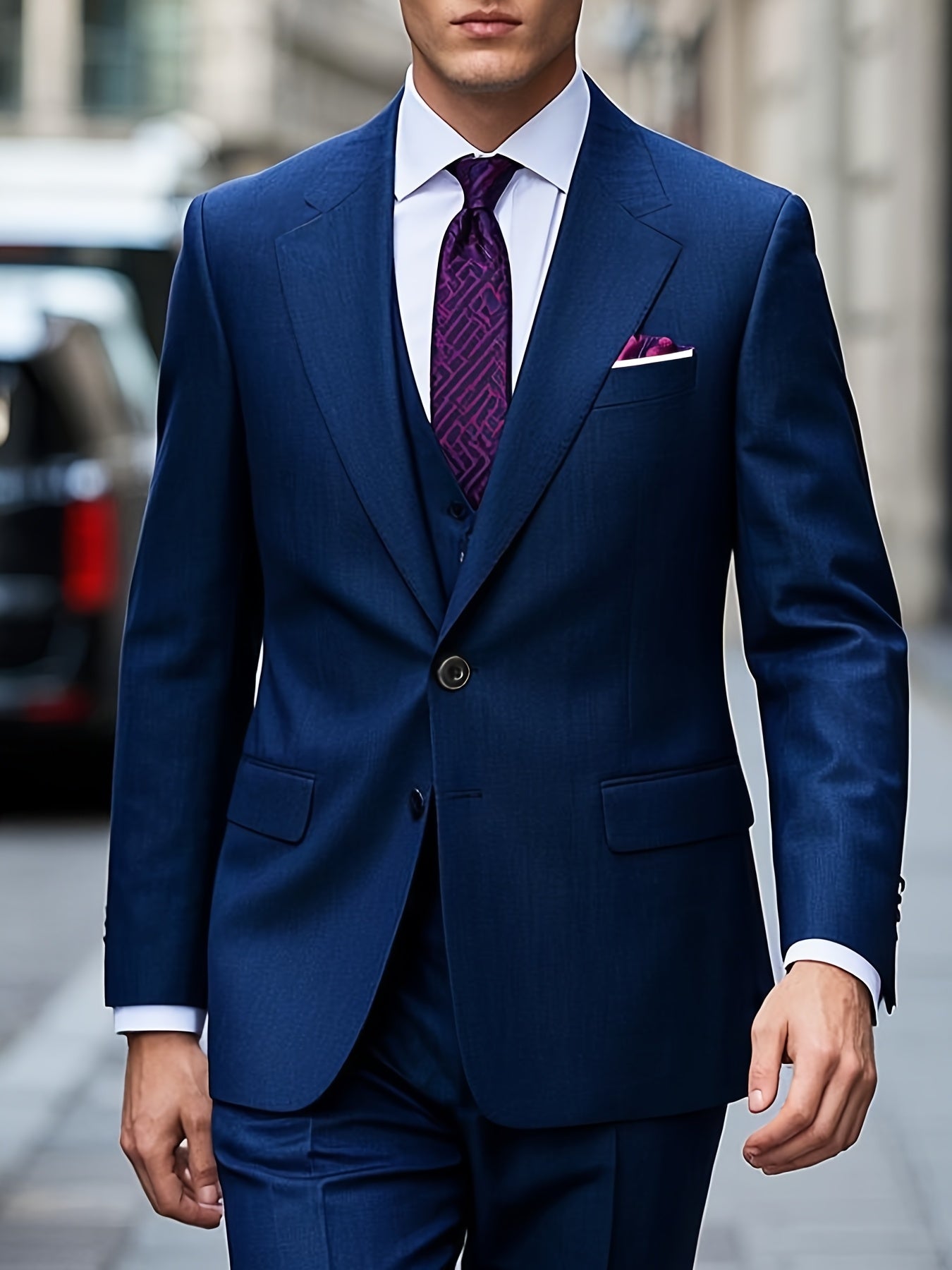 Men's Suit Set 2pcs Suit and Trousers Versatile and Fashionable for Parties, Weddings and Ceremonies