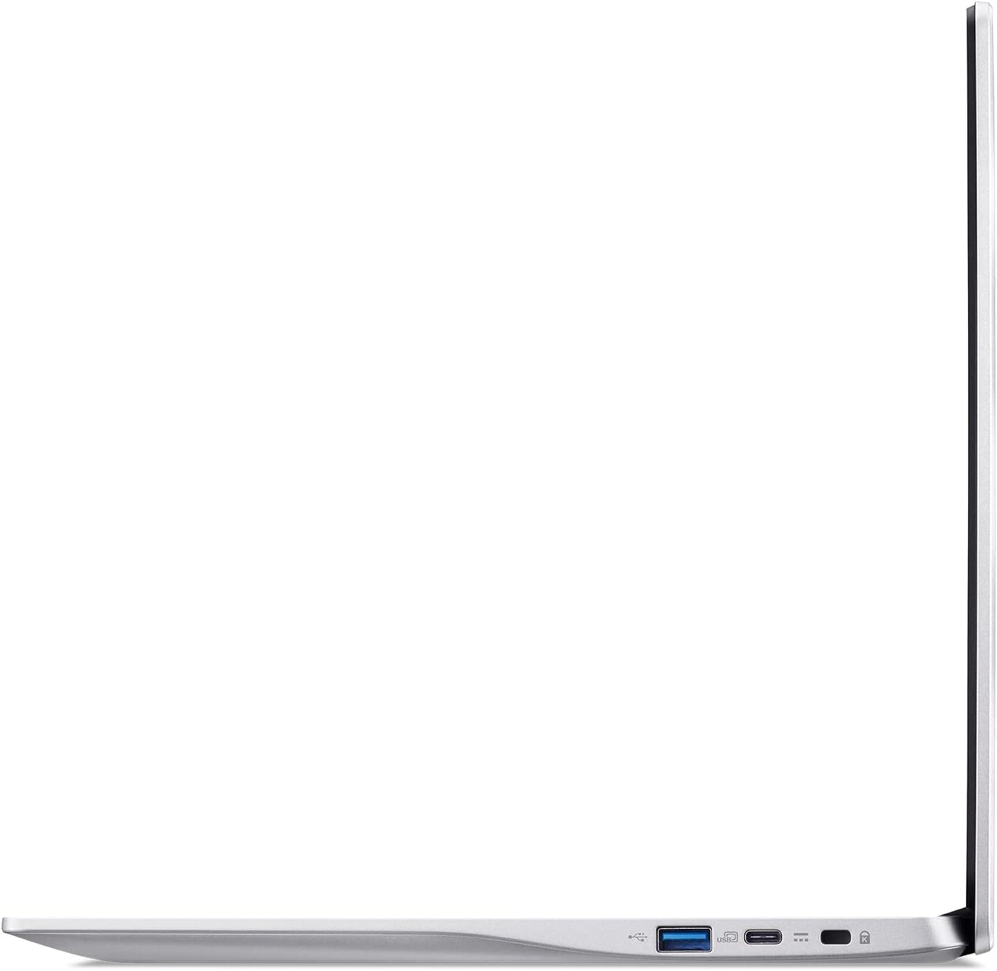 Acer Chromebook 315 Laptop | Intel Celeron N4500 | 15.6" Full HD IPS Display | Intel UHD Graphics | 4GB LPDDR4X | 64GB Emmc | Intel Wi-Fi 6 | DTS Audio | USB Type-C | Chrome OS | Cb315-4H-C8Xu,Silver