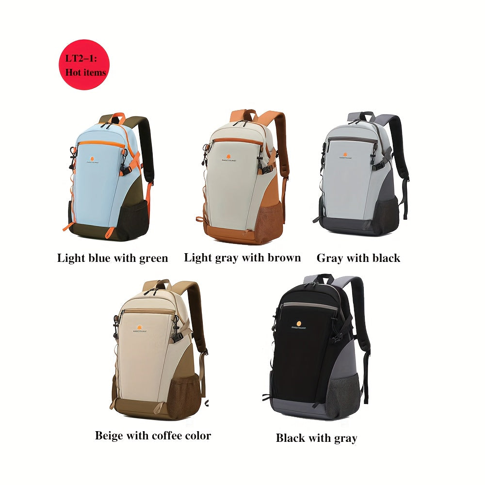 SWEET TOURIST Men'S Lightweight Hiking Backpack - Durable Oxford Fabric, Large Capacity, Adjustable Straps, Multiple Compartments for Outdoor Travel, Sports Casual Use, Hiking Gear, Sturdy Construction