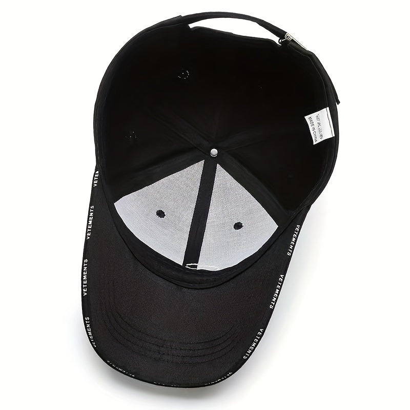 Men'S and Women'S Baseball Cap Casual Alphabet Embroidery Fashion Cap Lightweight Unisex Duckbill Hat for All Seasons