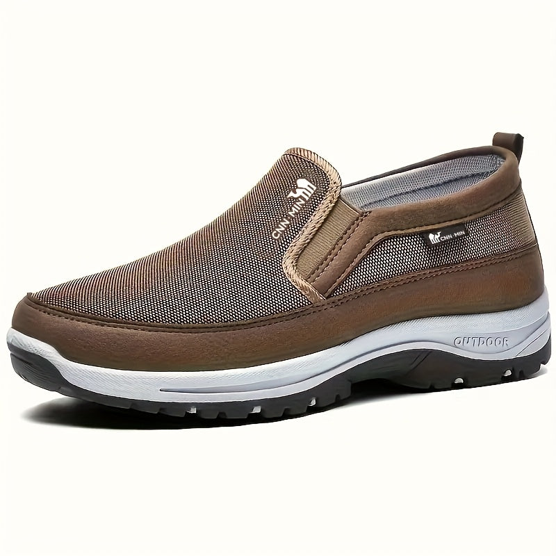 Men'S Lightweight Slip-On Sneakers - Cozy, Non-Skid Casual Running Footwear for Every Season