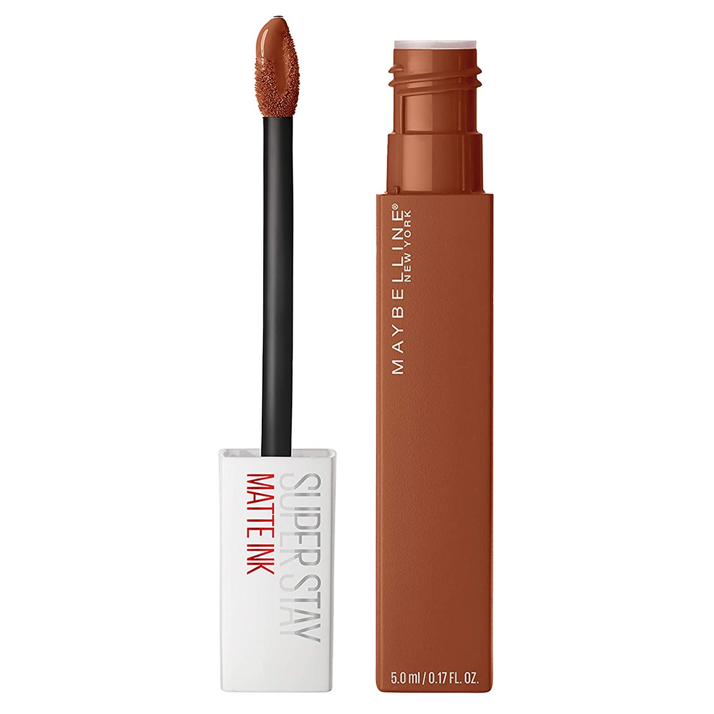 Maybelline Super Stay Matte Ink Liquid Lipstick Makeup, Long Lasting High Impact Color, up to 16H Wear, Exhilarator, Ruby Red, 1 Count, Packaging May Vary