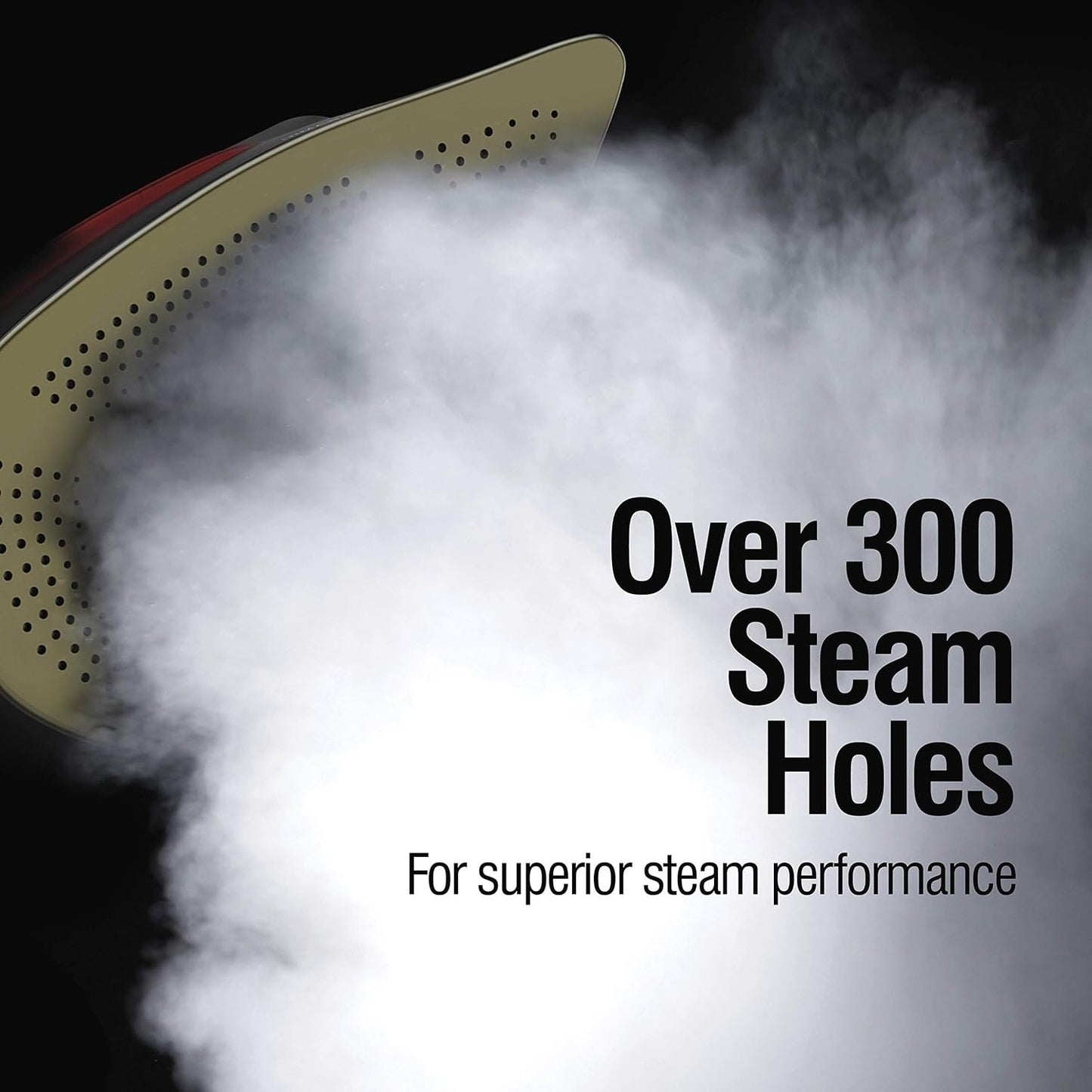 CHI Steam Iron for Clothes with 300+ Holes for Powerful Steaming, Temperature Guide Dial, 1700 Watts, XL 10’ Cord, 3-Way Auto Shutoff, Titanium Infused Ceramic Soleplate, Silver (13101)