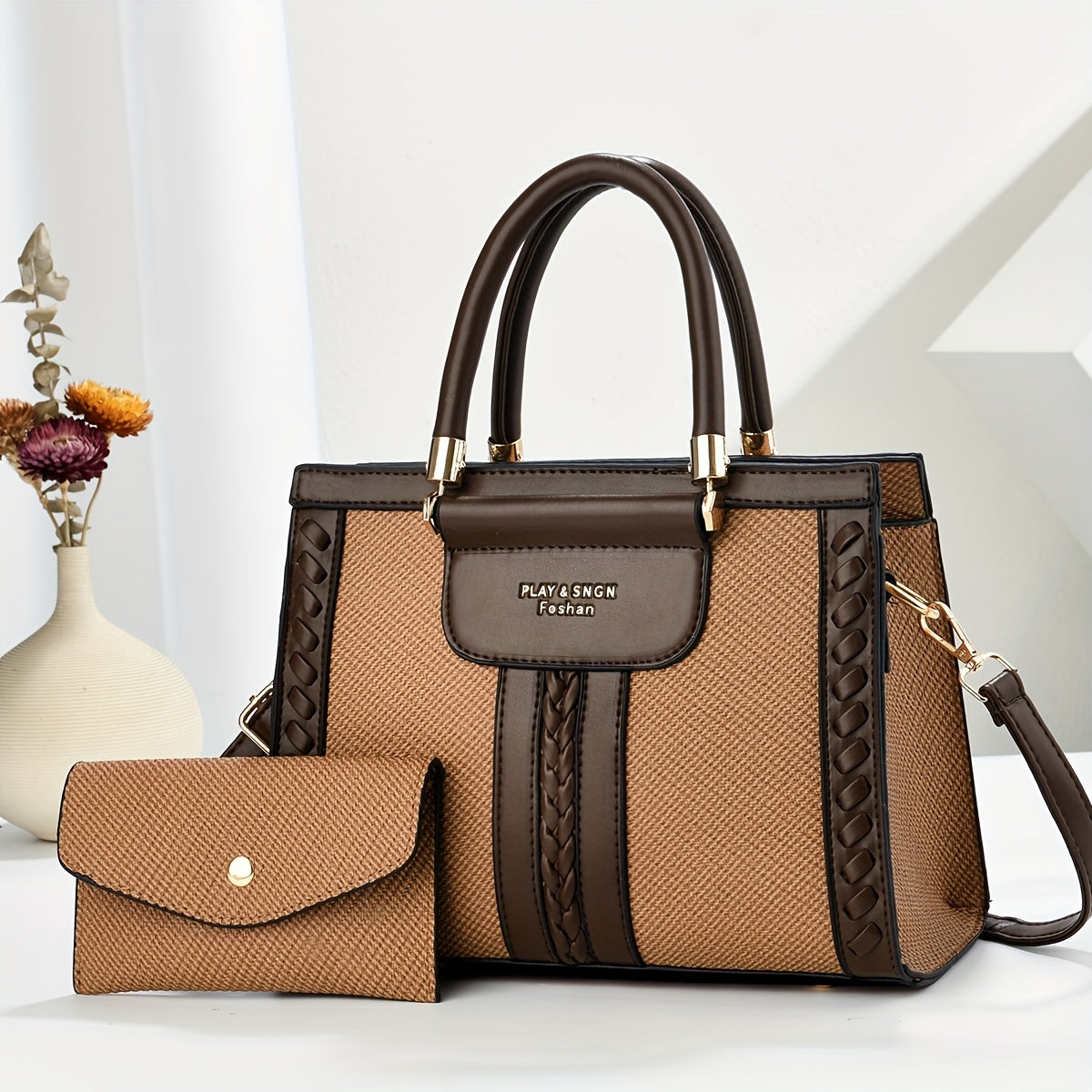 Elegant High-Capacity PU Crossbody Bag for Women