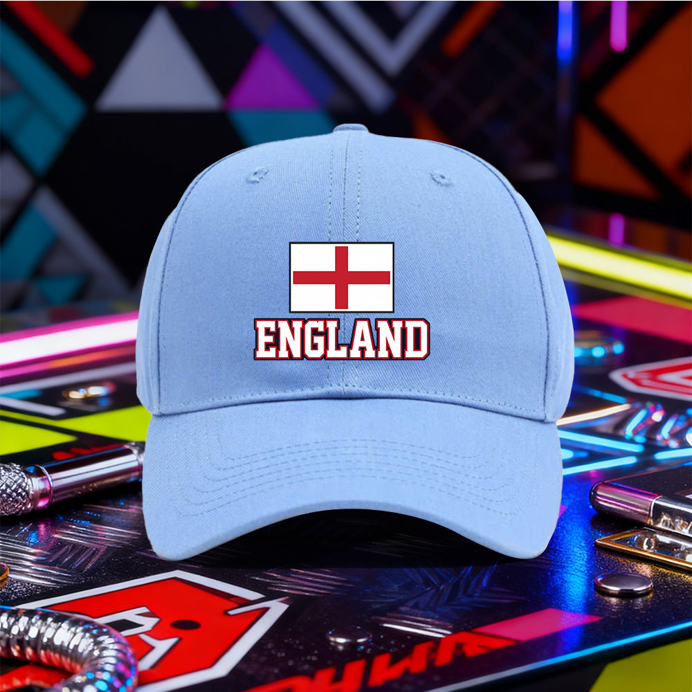 Lightweight England Flag Baseball Cap for Men & Women