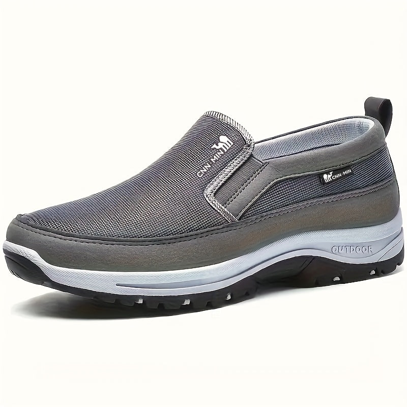 Men'S Lightweight Slip-On Sneakers - Cozy, Non-Skid Casual Running Footwear for Every Season