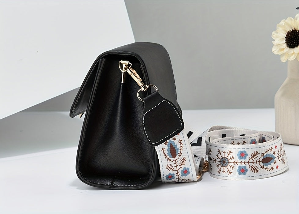 Chic Versatile Women’s Shoulder Bag with Cute Heart Pattern - Adjustable Strap, Magnetic Closure, in Pink, Green, Blue, Black, Casual Crossbody Bag | Playful Heart Design | Decorative Zipper Charm