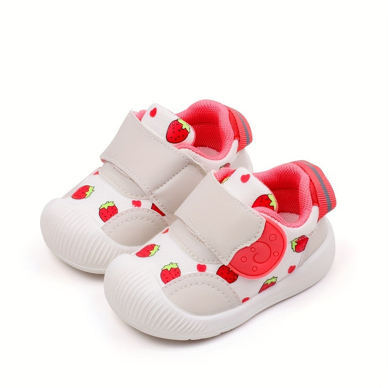Cute Cartoon Spring And Autumn Baby Toddler Sports Shoes, Suitable For 0-2 Year Old Boys And Girls, With Soft Rubber Soles, Anti-slip And Breathable, Suitable For Boys And Girls To Wear For Outings.