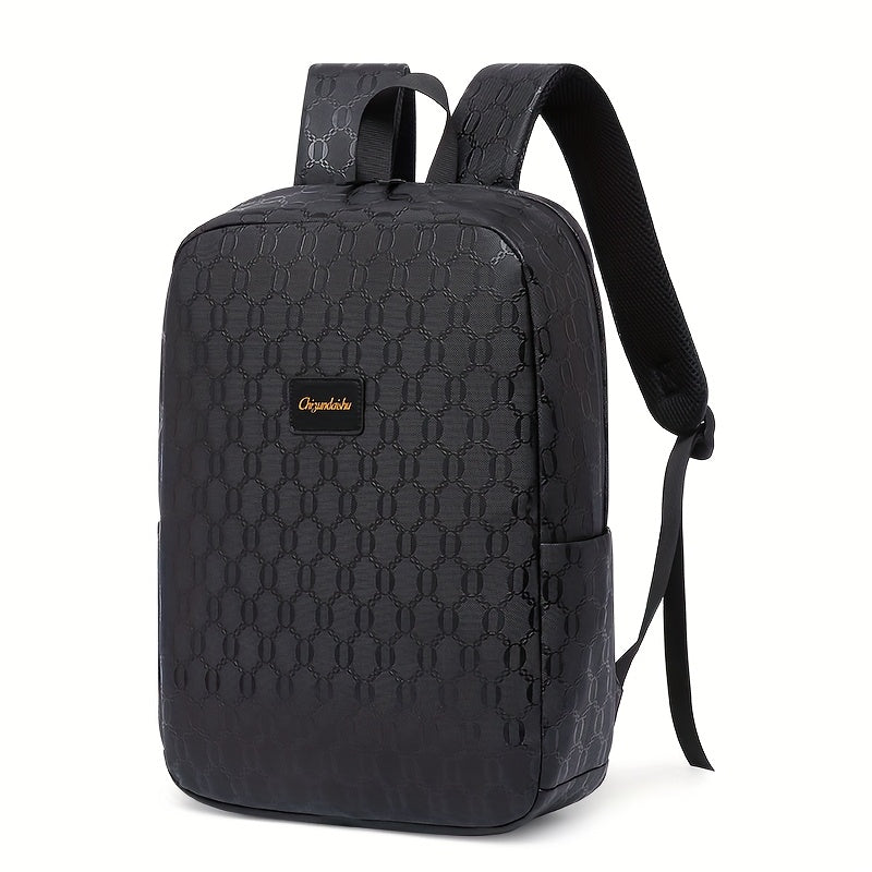 Extra Large Capacity Backpack - Durable PVC Fabric, Stylish Black Design with Multiple Compartments and Padded Laptop Section - Perfect for College, Business, and Travel Versatile Computer Bag Business Backpack Multi-Fu