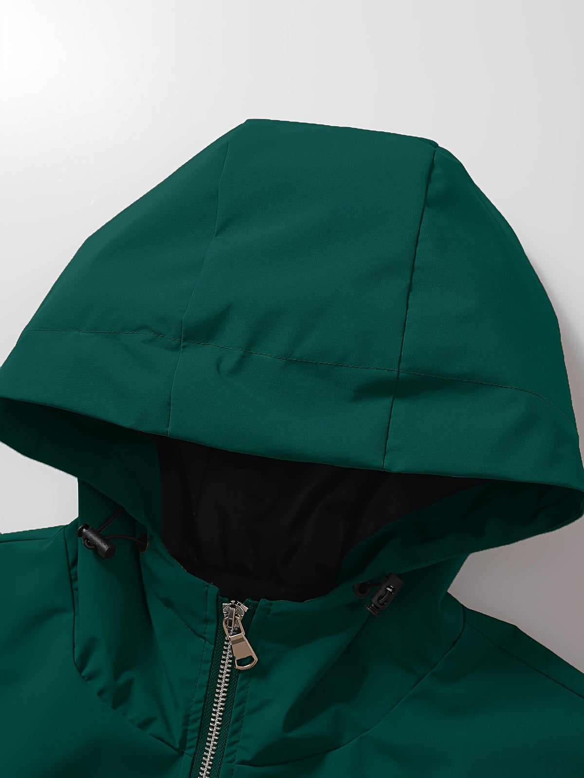 Men's Lightweight Hooded Jacket with Contrast Zipper for Spring/Fall
