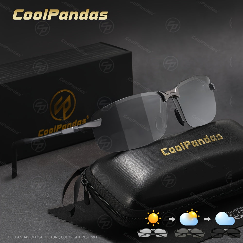 Polarized Photochromic Stainless Steel Sunglasses for Men & Women