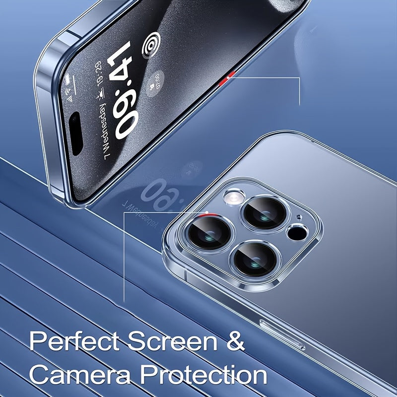 Mobile Phone Case for Iphone 16 Pro Max, Transparent Mobile Phone Case for Iphone 16 Plus, Simple And Thin Protective Case TPU Soft Case