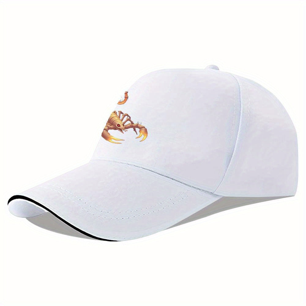 Unisex Scorpion Print Baseball Cap for Outdoor Sports
