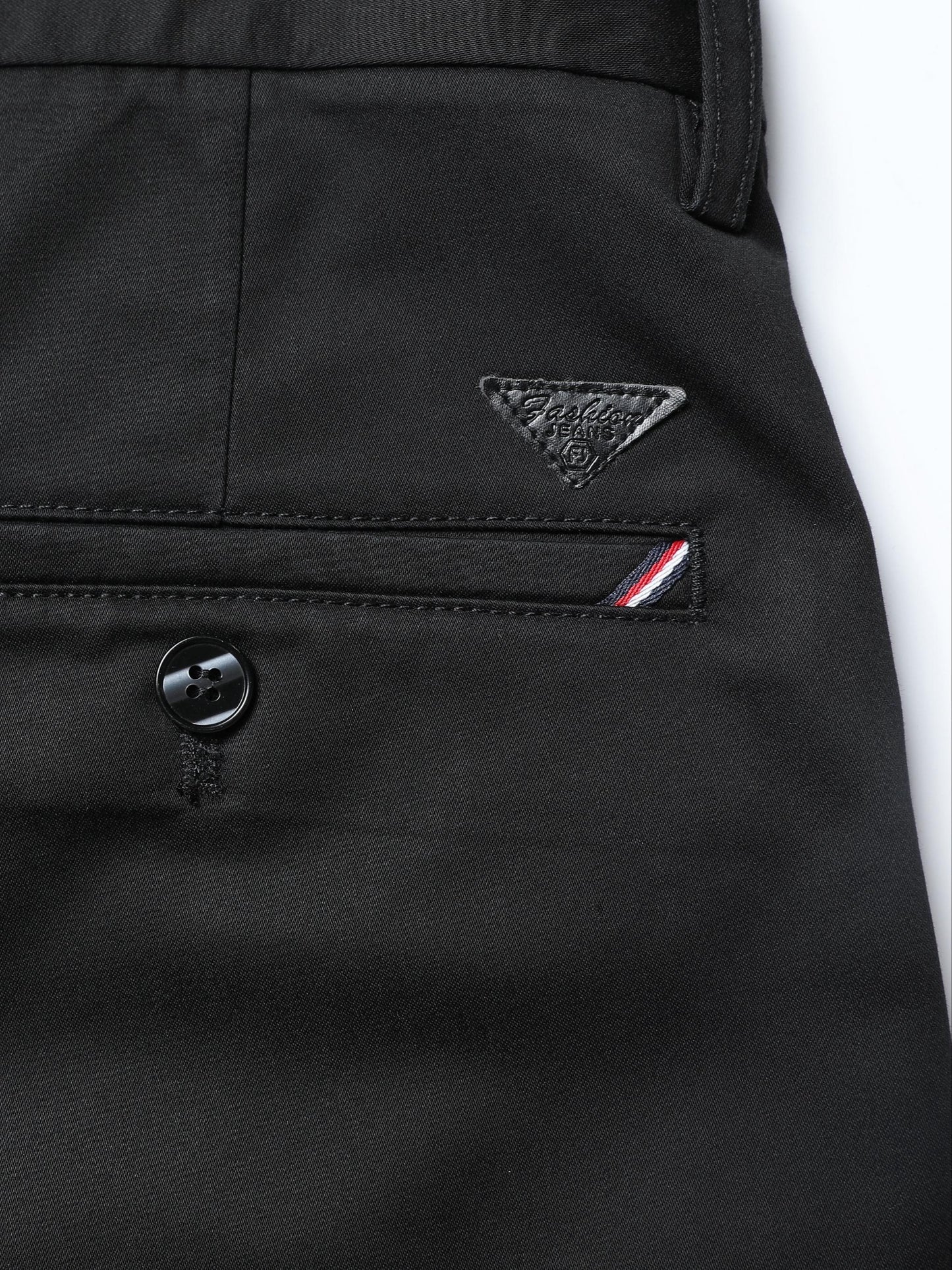 Men's Solid Pants With Pockets, Light Business Style Regular Fit Trousers For Outdoor Activities, Daily Wear For Spring And Autumn
