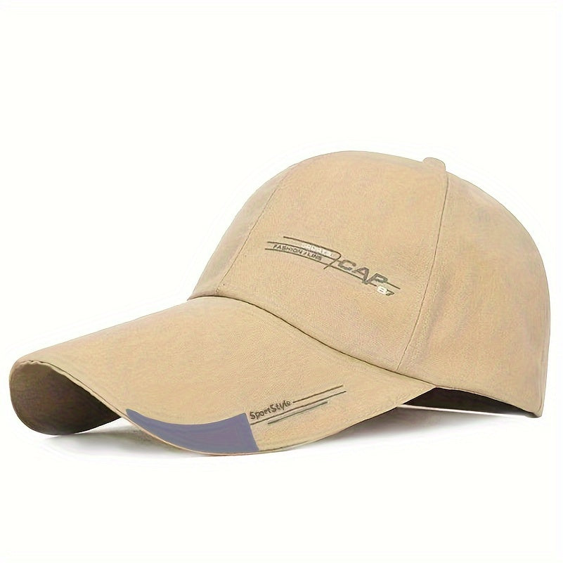 Unisex Baseball Cap, Breathable Summer Sun Hat, Trendy Peaked Cap With 3B-YS Print, Adjustable Casual Sports Cap