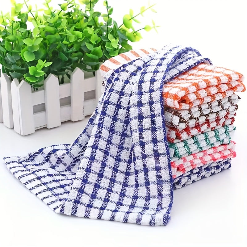 6/12 Pack Modern Blend Kitchen Towels, Low Linting Waffle Weave Dish Cloths, Quick-Dry Absorbent Tea Towels for Cleaning Sink, Stove, Pots - Hand Wash Only, Space Themed Oblong Dish Towels