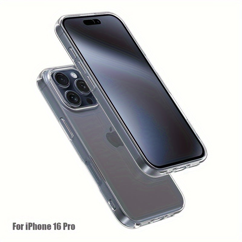 Mobile Phone Case for Iphone 16 Pro Max, Transparent Mobile Phone Case for Iphone 16 Plus, Simple And Thin Protective Case TPU Soft Case