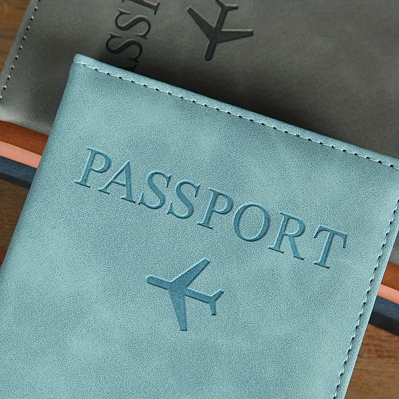 PU Simple Passport Holder Passport Protection Case Ճանապարհորդական անձնագրի ID կրեդիտ քարտի կափարիչ
