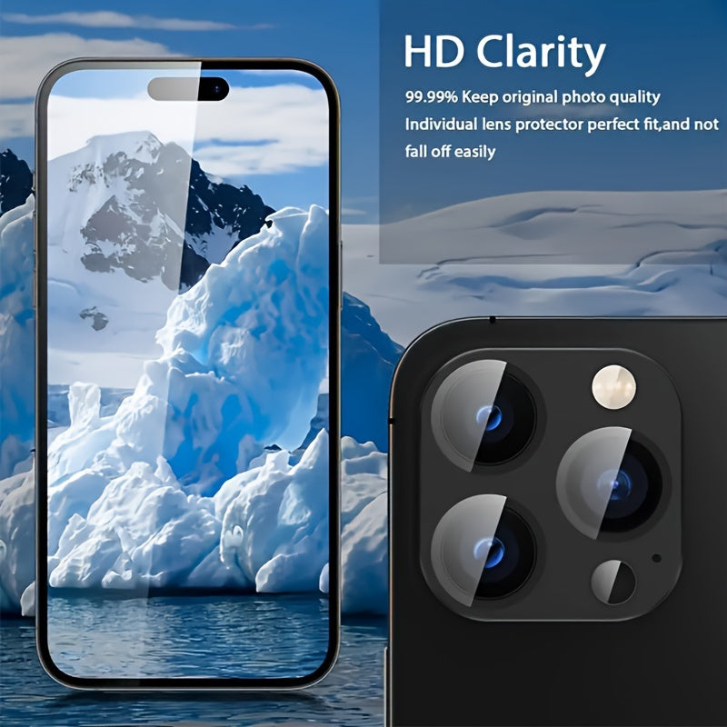 Պաշտպանիչ պատյան IPhone 16 Pro/16 Pro Max տեսախցիկի համար՝ պատրաստված ամուր ապակուց, ապահովում է ամբողջական ծածկույթ և հեշտ տեղադրում՝ ոսկեգույն գույնով: