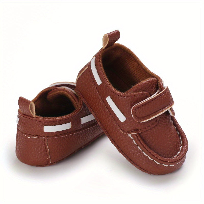 Casual Comfortable Sneakers With Hook And Loop Fastener For Baby Boys And Girls, Lightweight Non Slip Walking Shoes For Indoor Outdoor, All Seasons