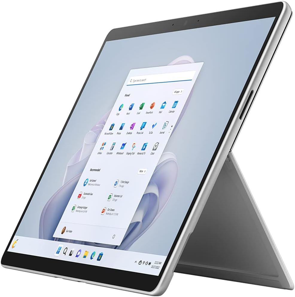 Microsoft Surface Pro 9 13" Touch Tablet, Intel I7, 16GB/256GB, Platinum Bundle Surface Pro Signature Mechanical Keyboard, Black and 1 YR CPS Enhanced Protection Pack