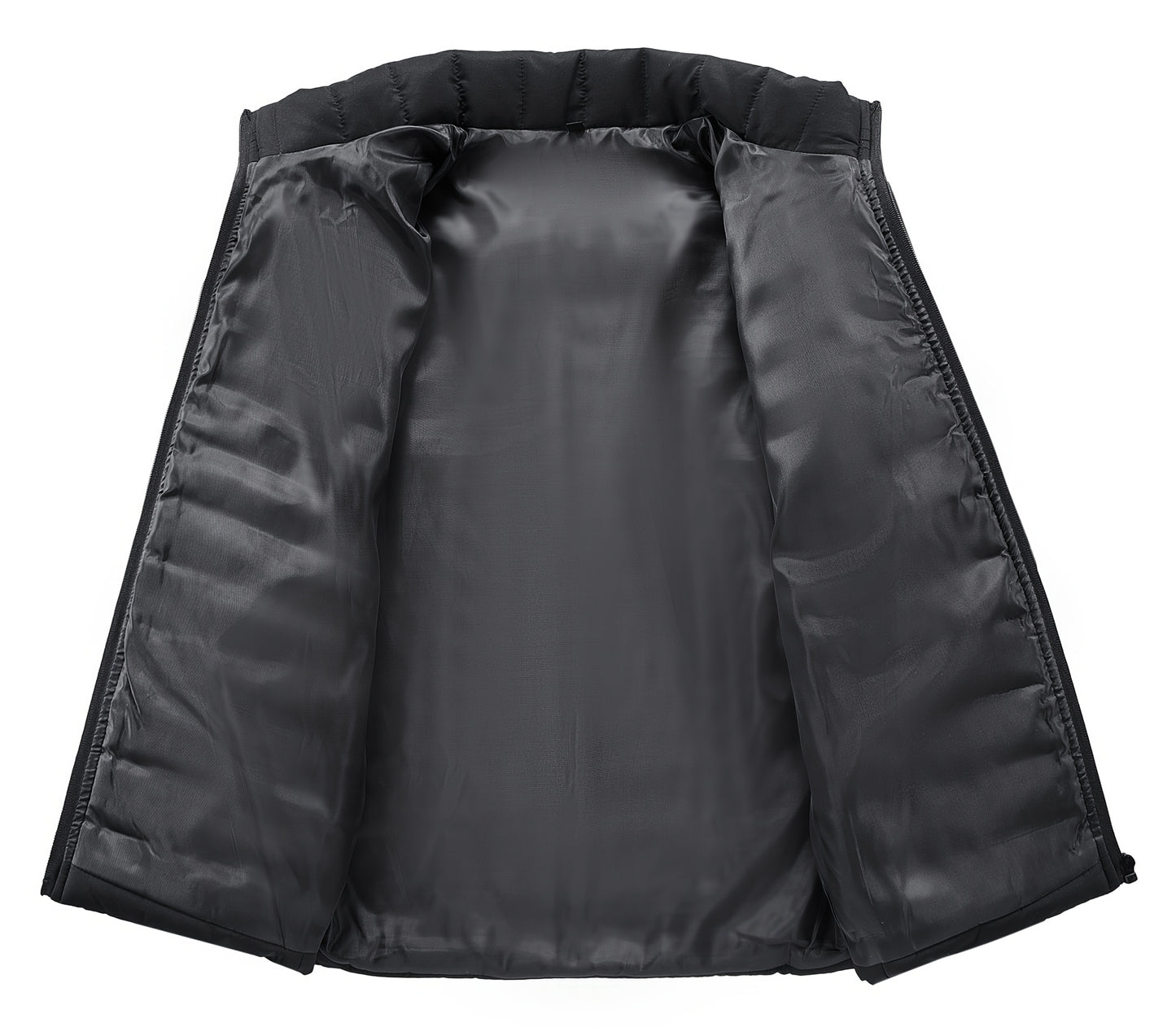 Men's Winter Stylish Padded Coat, Slim Fit Stand Collar Warm Jacket, Men's Plus Size -padded Padded Jacket - ayq