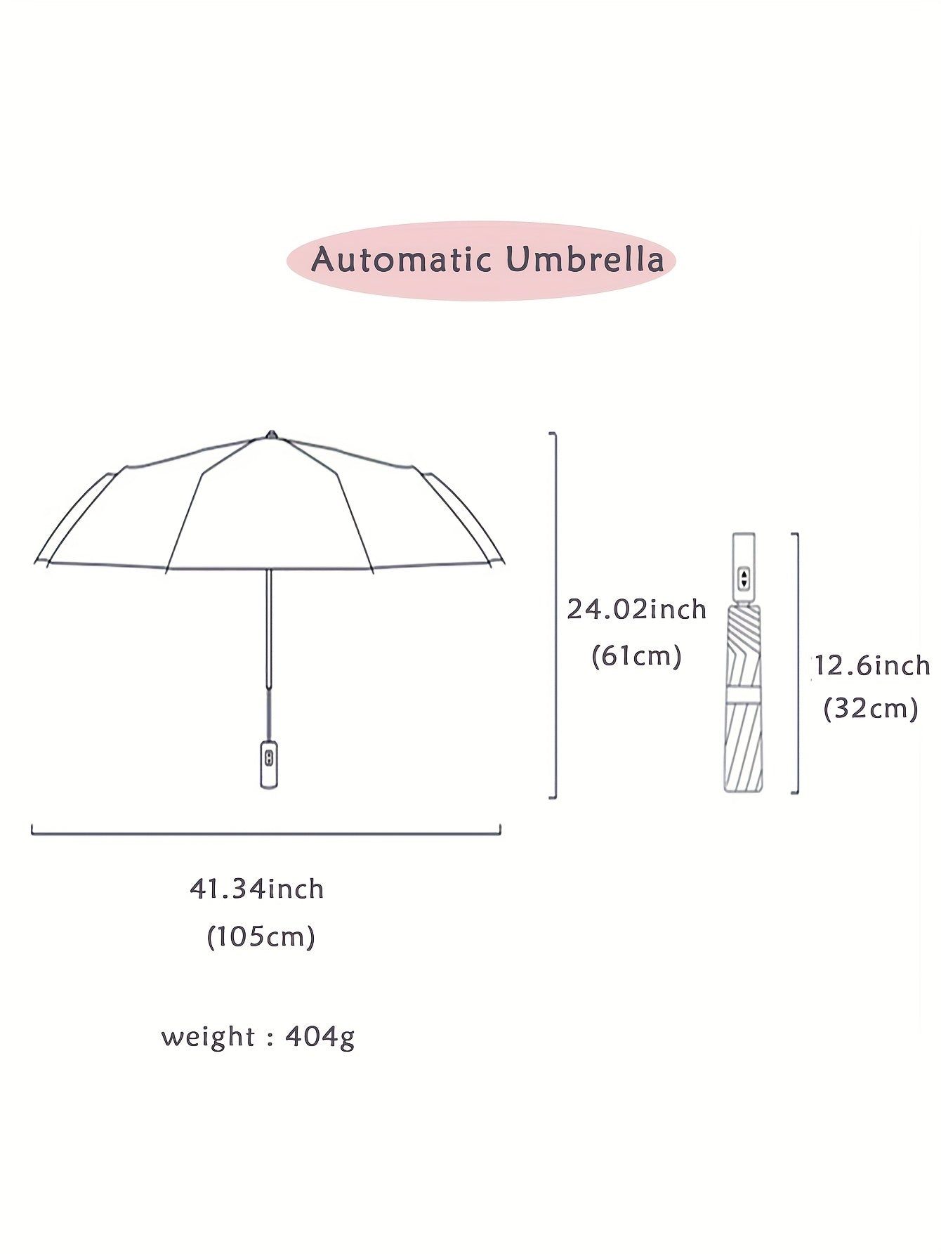 Automatic Open/Close, Windproof Tri-Fold Umbrella - Durable, Thickened Canopy for Enhanced Rain Protection, Ideal for Business Use, Automatic Folding Umbrella