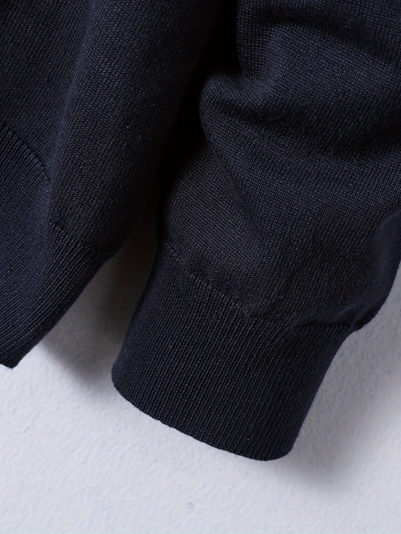 Men's Casual Round Neck Sweater - Two-Tone Color Block, 100% Polyester, Stretch Knit, Long Sleeve - Perfect for Fall/Winter