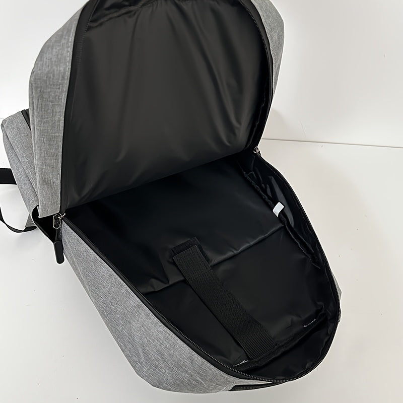 Three-piece minimalist computer backpack set, consisting of a lightweight shoulder bag, chest bag, and wallet, suitable for daily commuting and business use