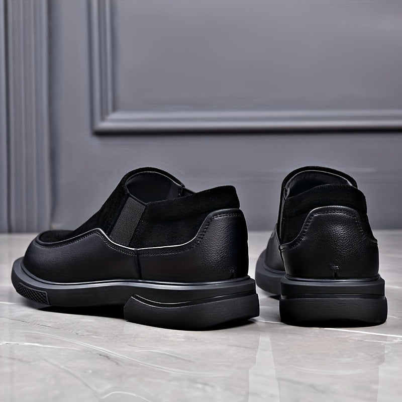 Men's Casual Slip-On Shoes with Geometric Design