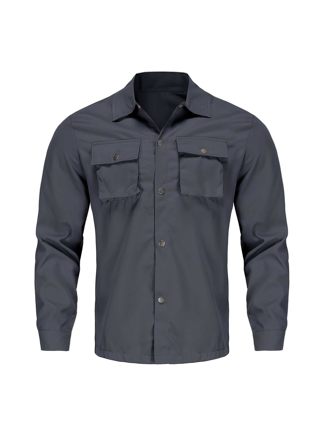 Men'S Casual Polyester Suit Set, Solid Color, Non-Stretch, Regular Fit, with Lapel Collar, Pocket Details, for Hiking, Daily Wear, and Special Occasions, Spring/Fall, Fall/Winter
