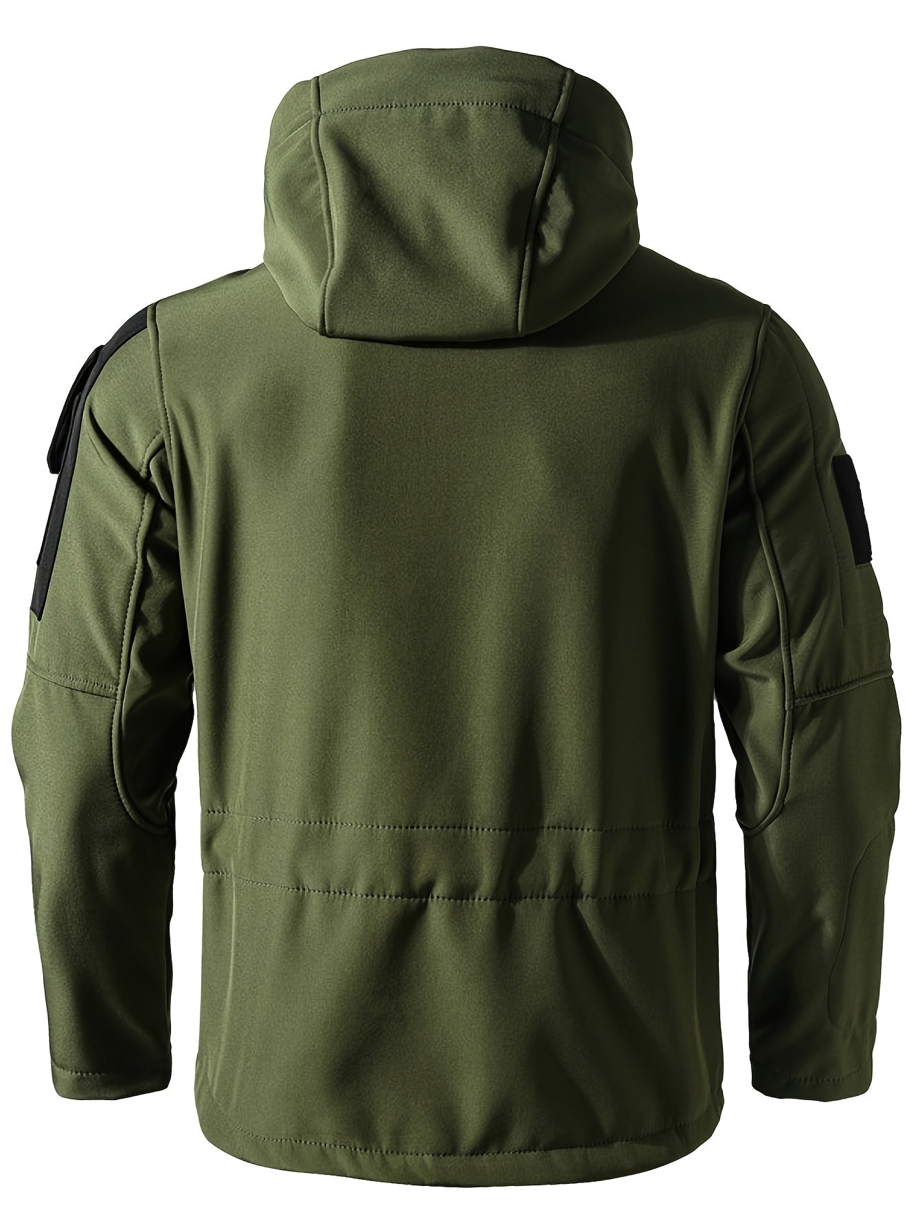 Men's Outdoor 2-Piece Hooded Fleece Jacket & Cargo Pants Set